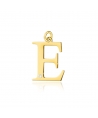 Zawieszka złota literka E z diamentem duża