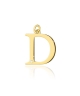 Zawieszka złota literka D z diamentem duża
