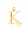 Zawieszka złota literka K z diamentem mała