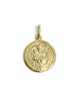 Medalik złoty Święty Józef