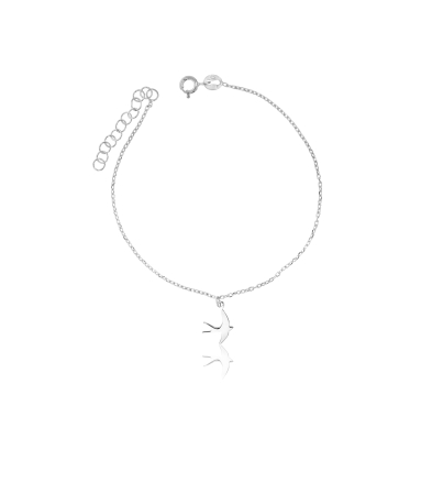 Bransoletka srebrna jaskółka