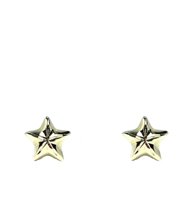 Kolczyki złote gwiazdki