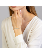 Bransoletka złota z diamentami laboratoryjnymi