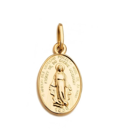 Medalik złoty Cudowny